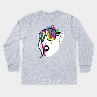 Abstract Vision Kids Long Sleeve T-Shirt